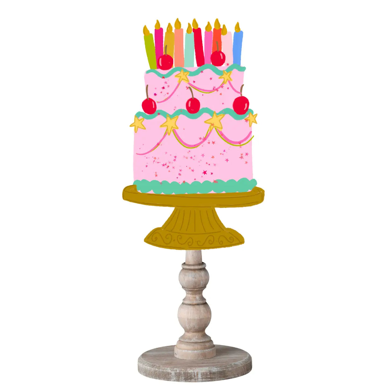 Pink Cake Topper