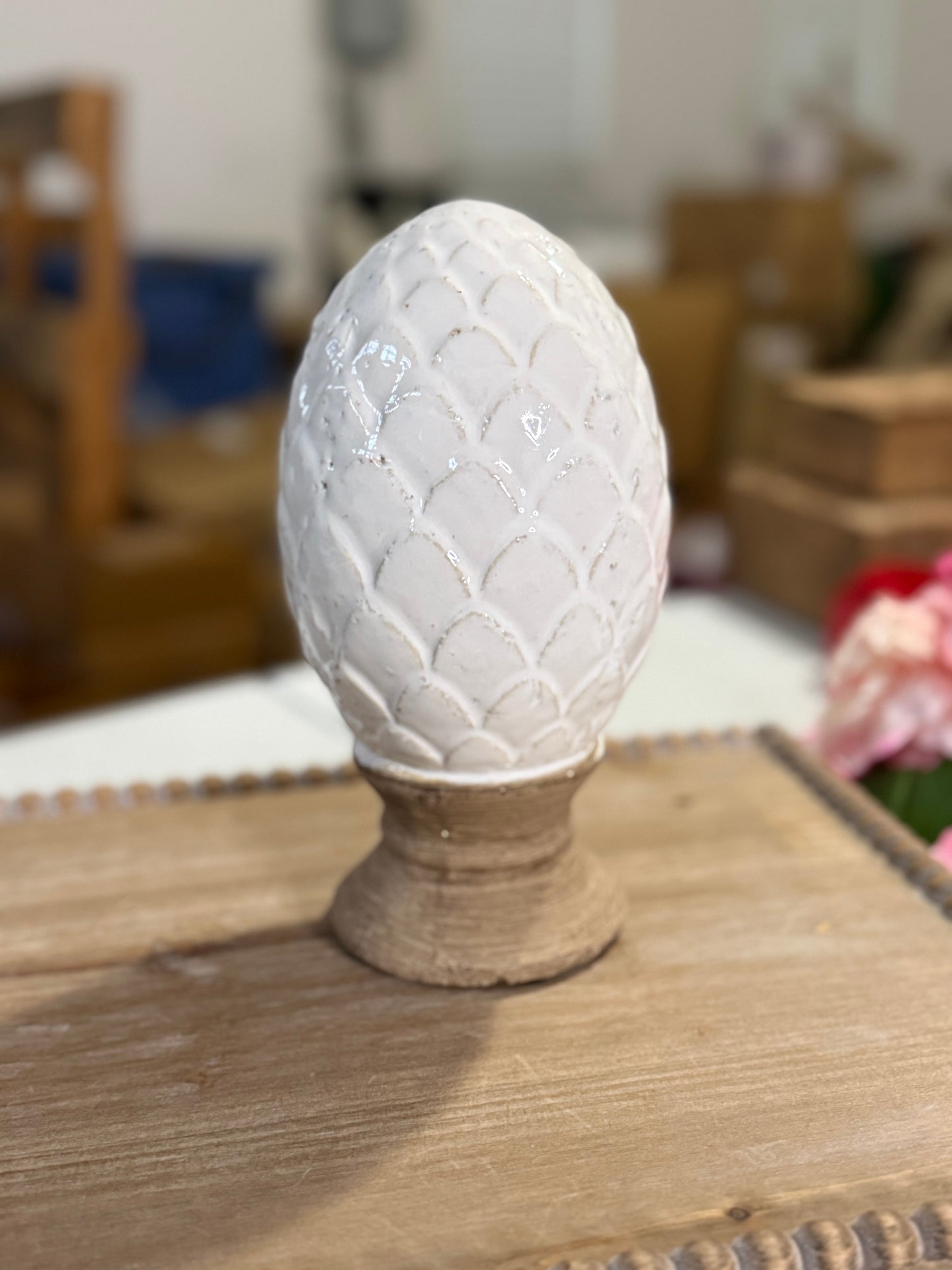 8.4” Ceramic Finial
