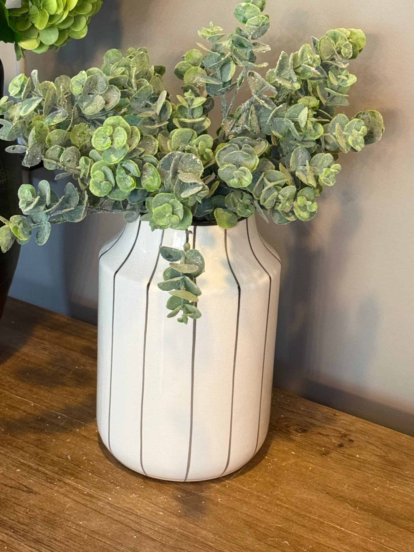 9” Wide Stripe Vase