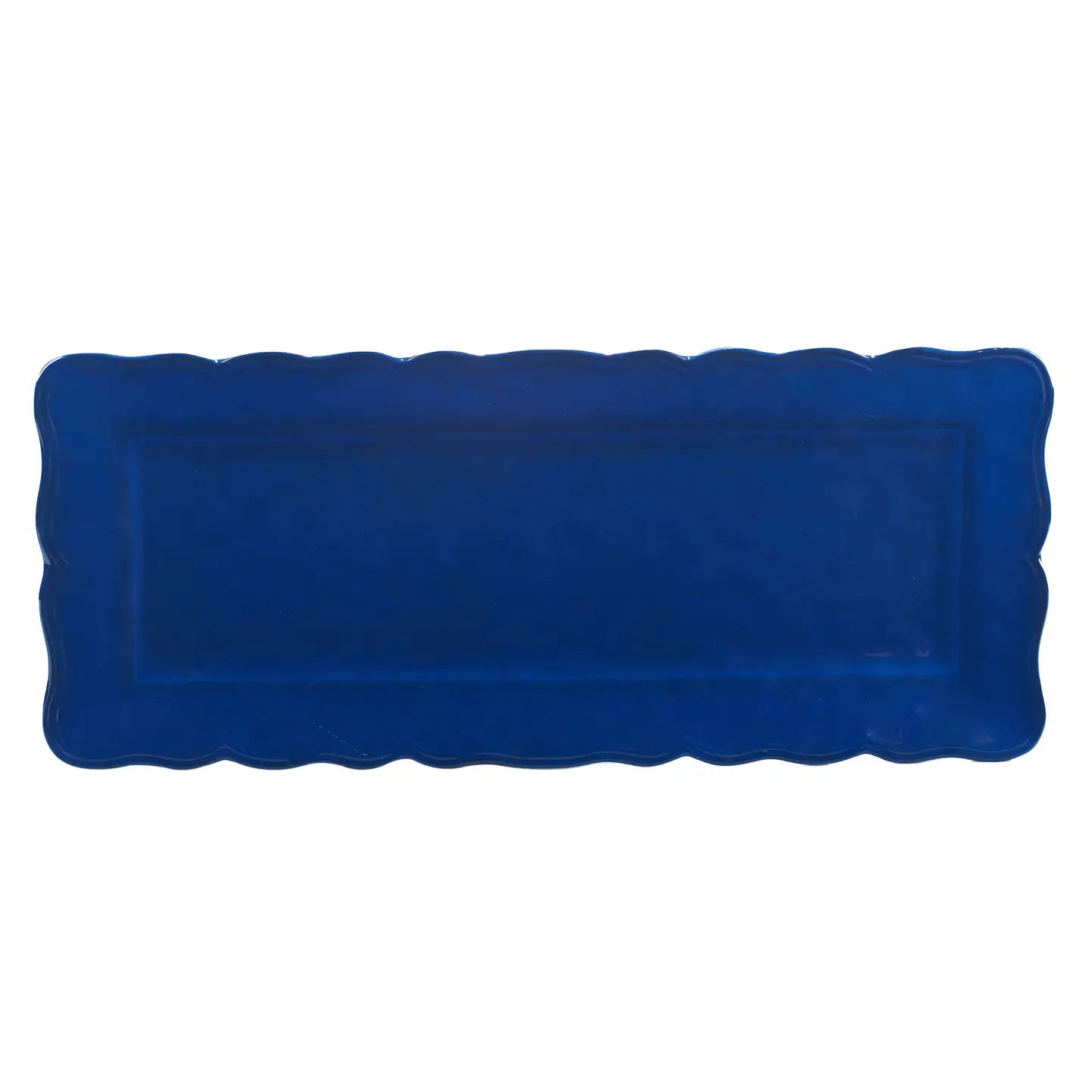 Blue Melamine Rectangular Tray