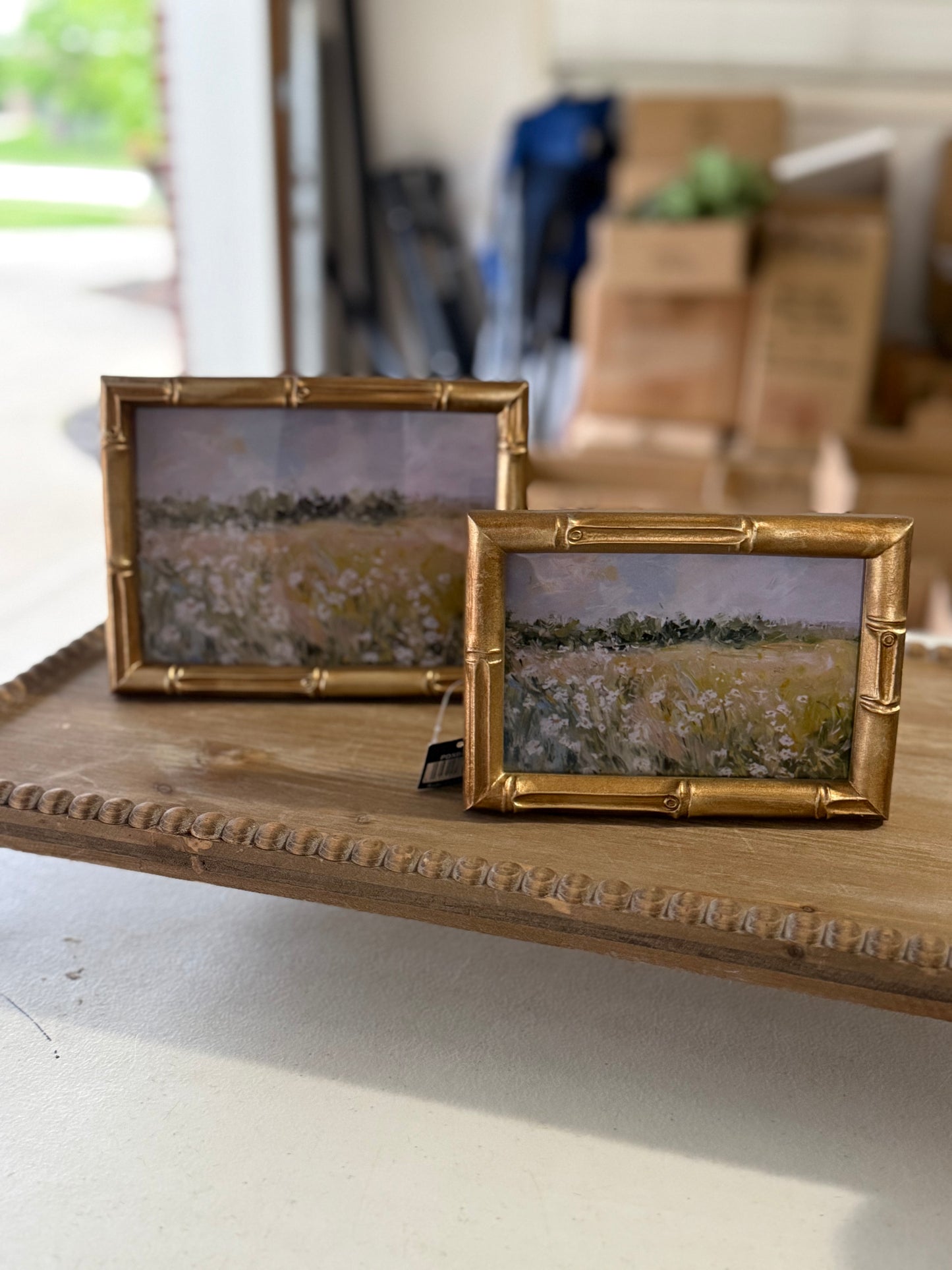 Bamboo Gold Photo Frame ( 2 sizes)