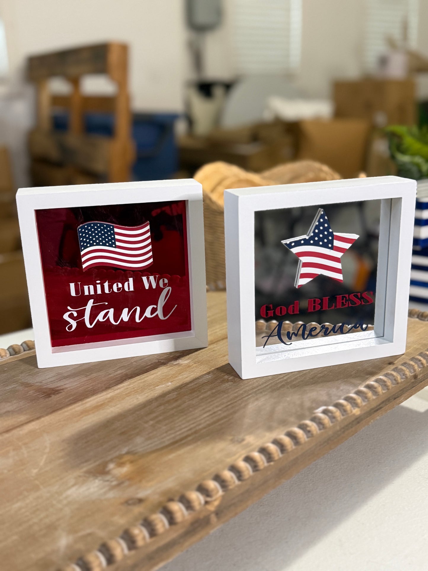 6 inch Square Americana Sign