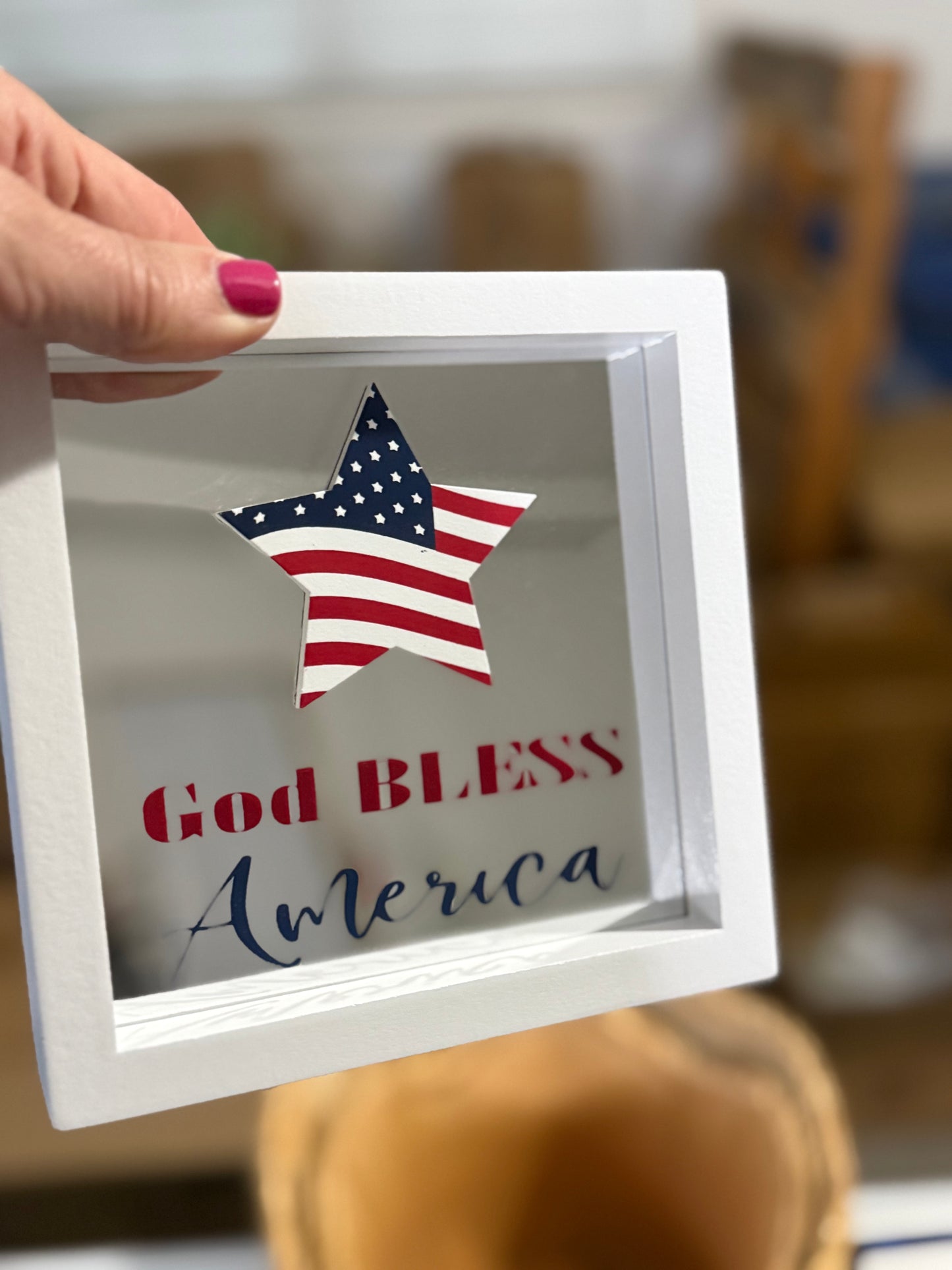 6 inch Square Americana Sign