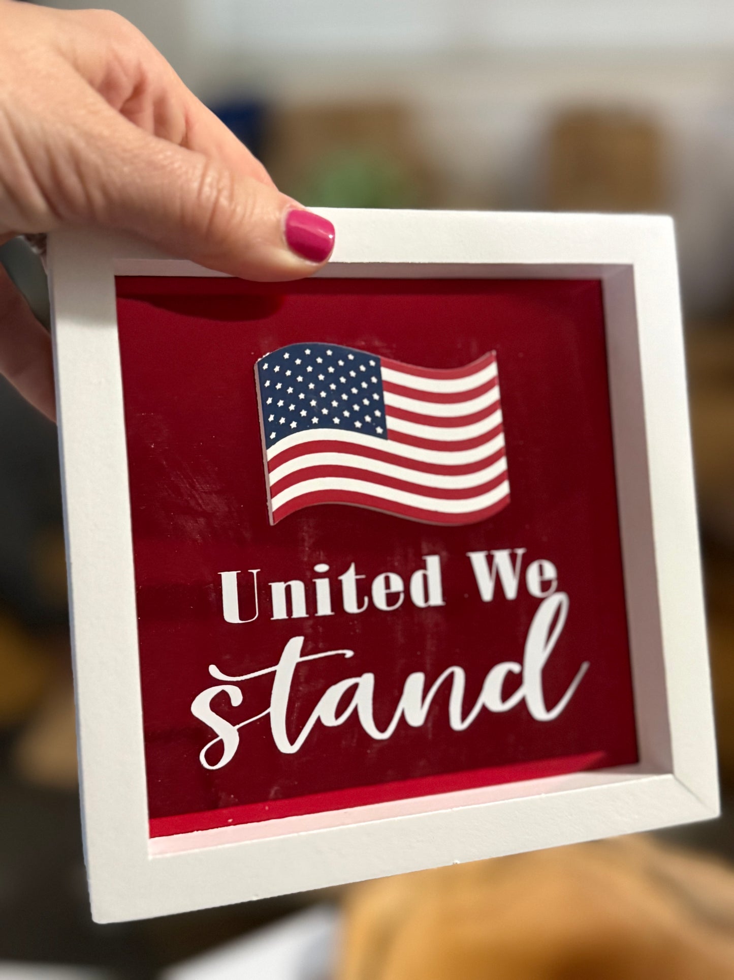 6 inch Square Americana Sign