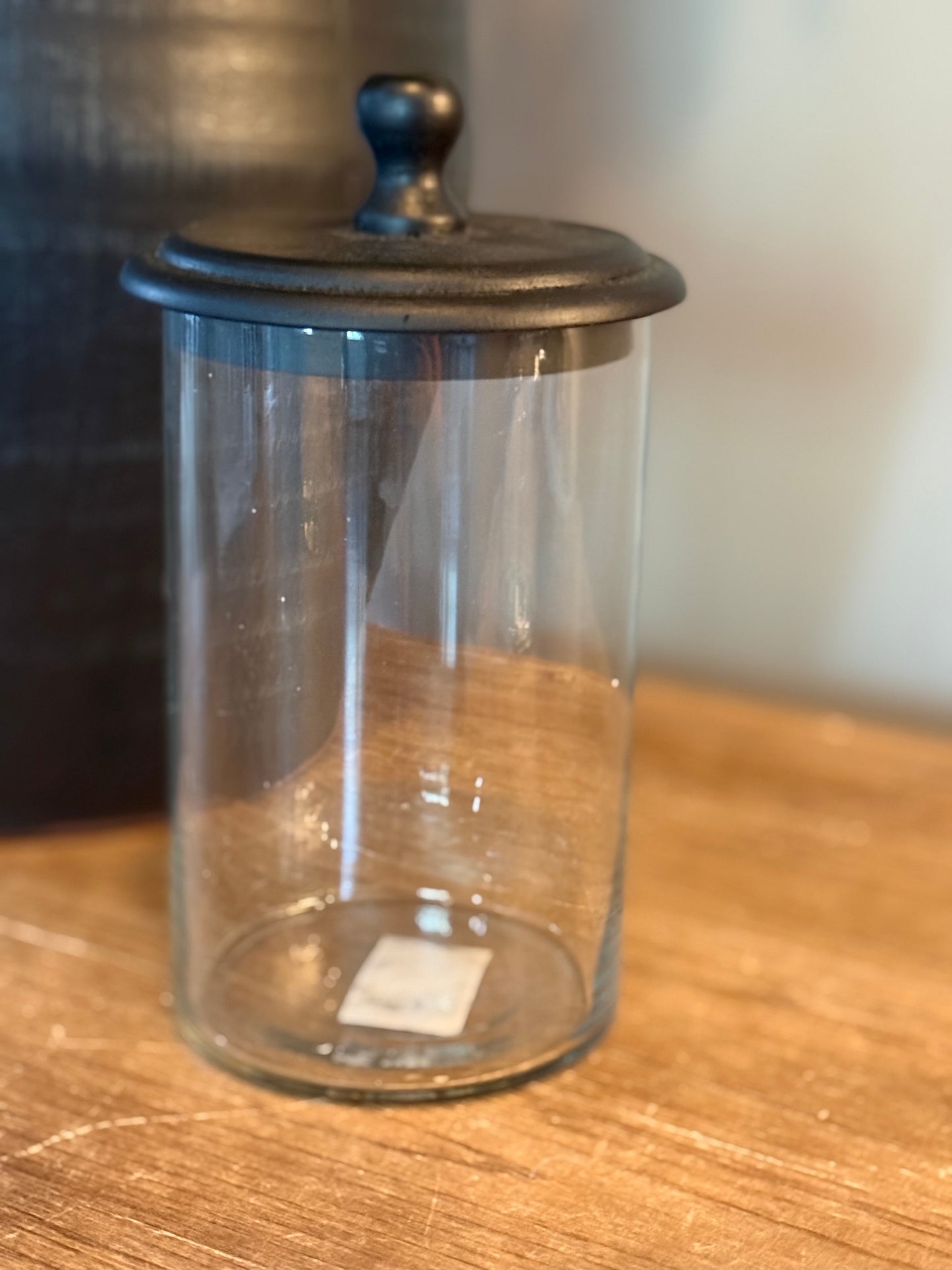 Glass Jars with Wooden Black Lid (3 sizes)