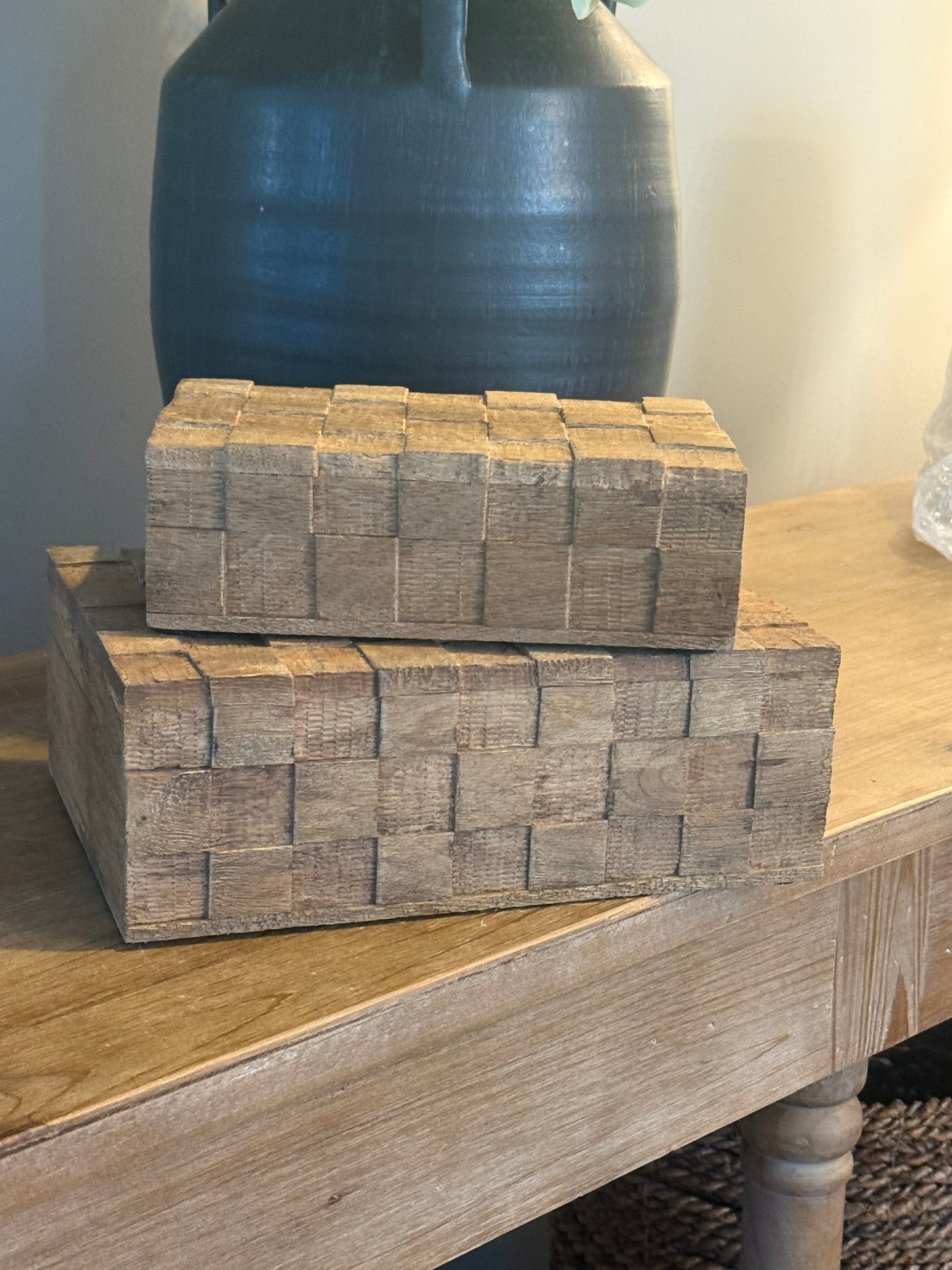 Wood Weave Boxes (2 sizes)