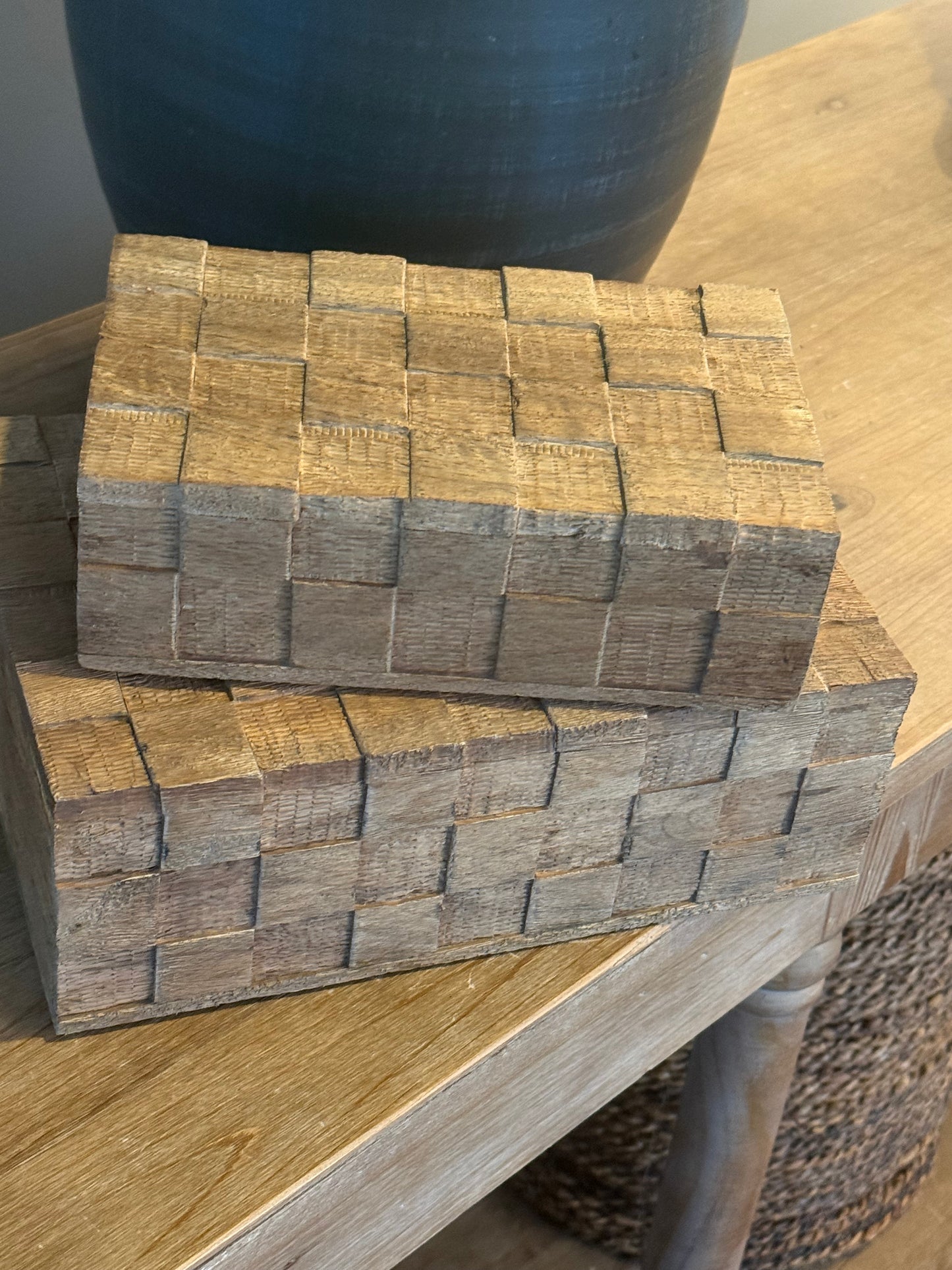 Wood Weave Boxes (2 sizes)