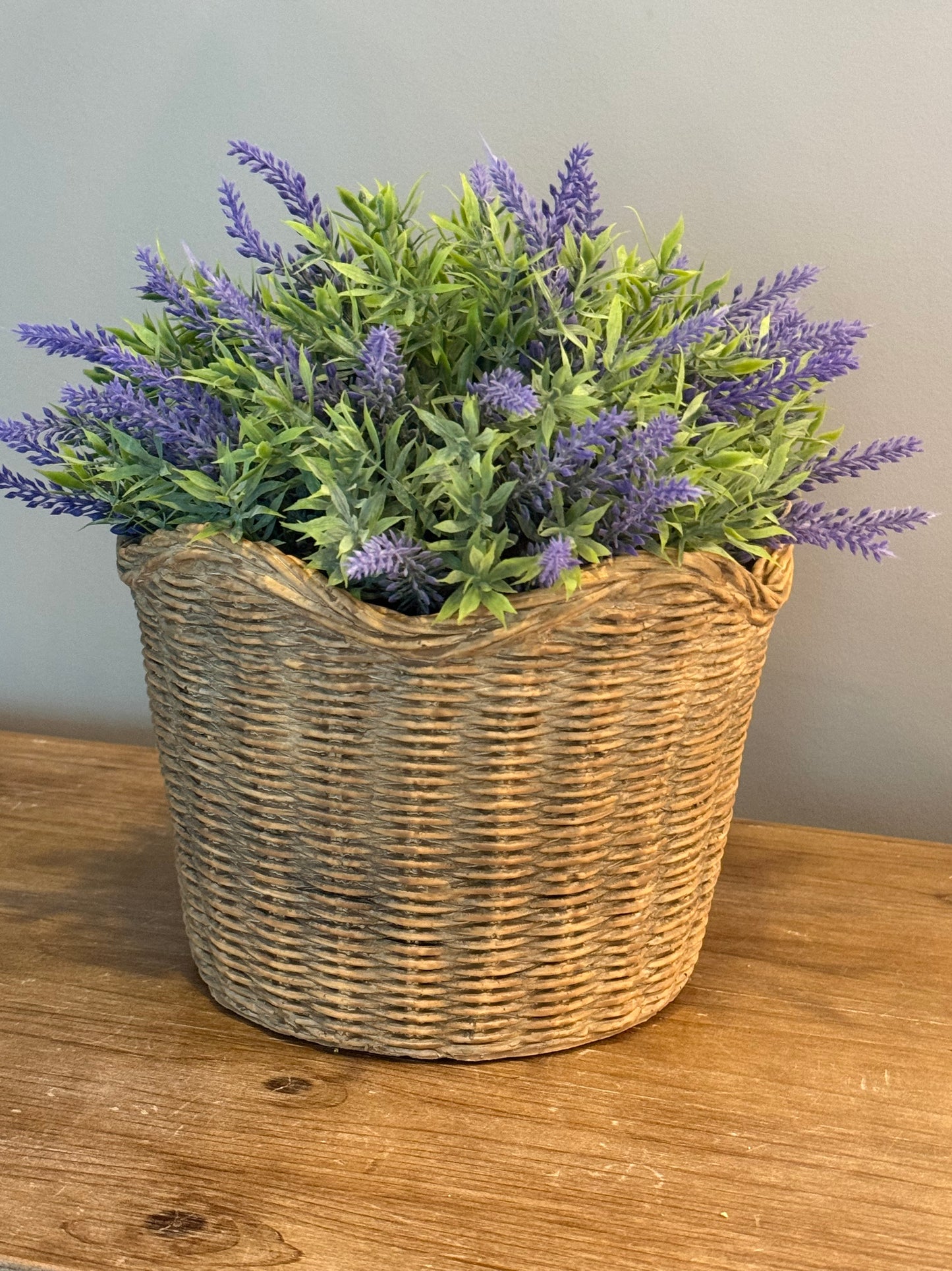 Basket Weave Cement Planters
