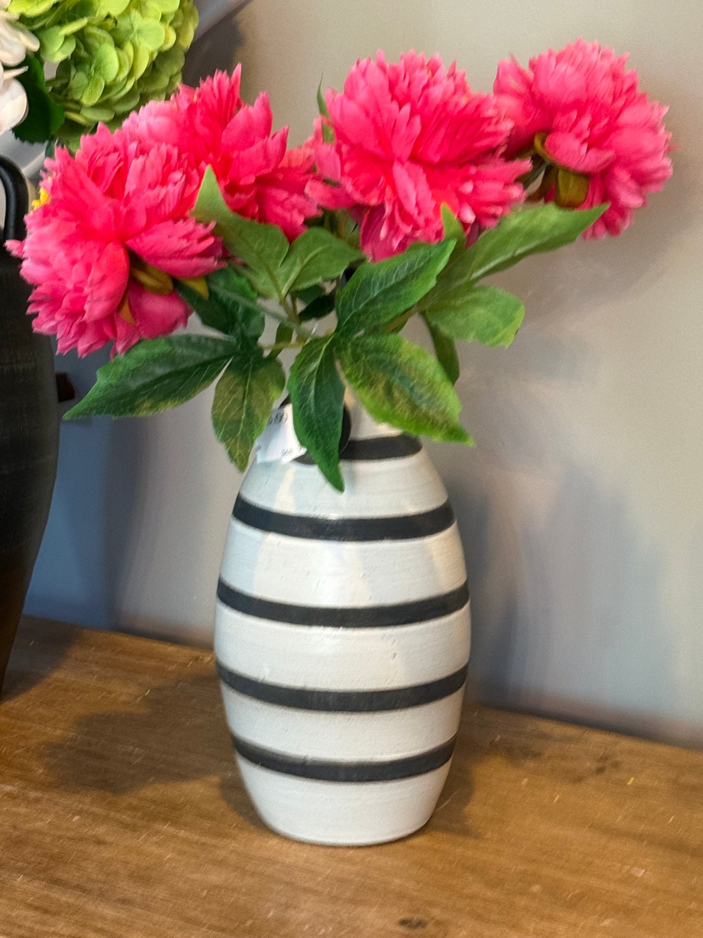 9.5” Horizontal Stripe Vase