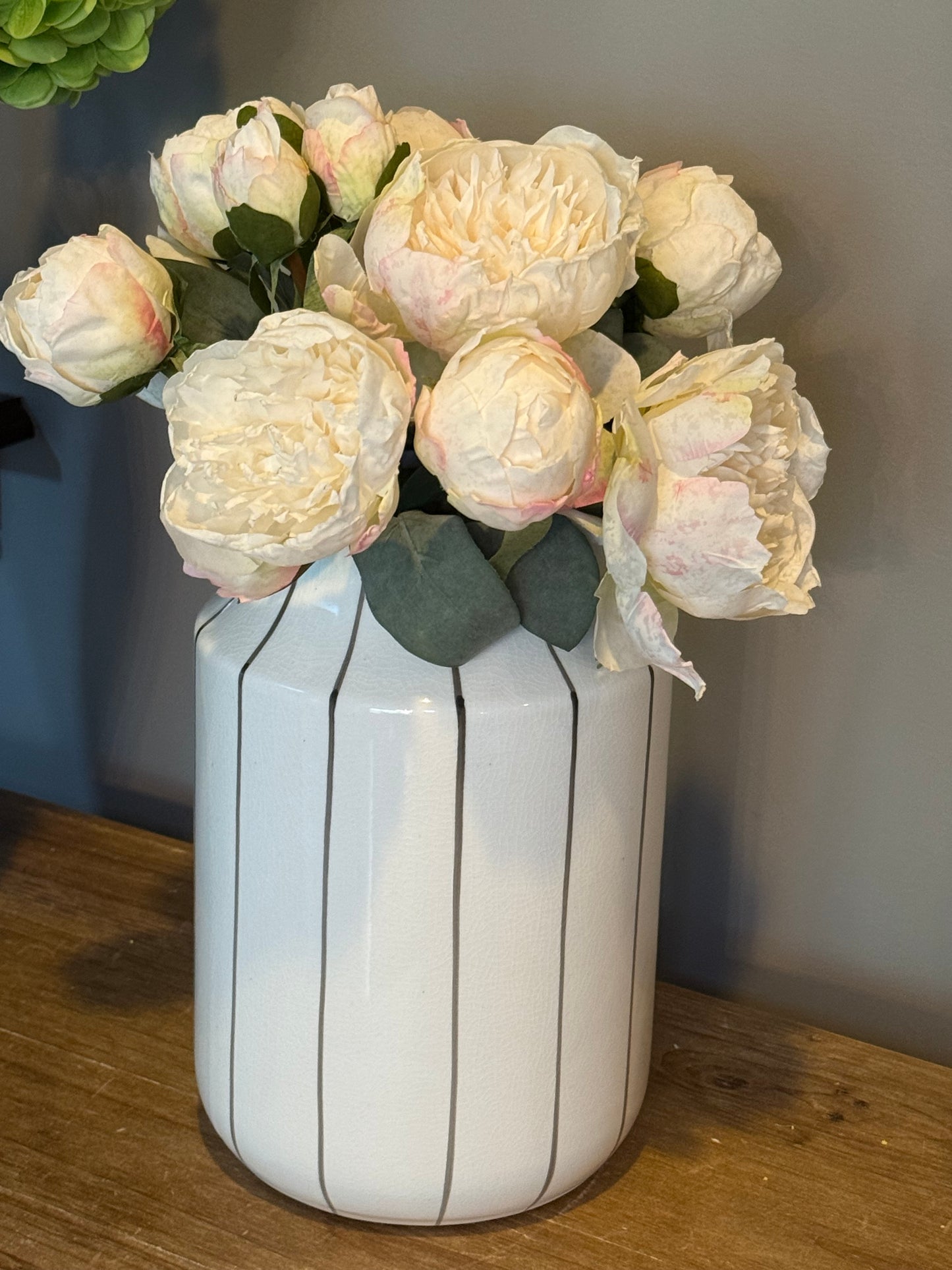 9” Wide Stripe Vase