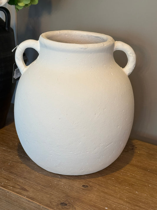 11.8” White Jug Vase