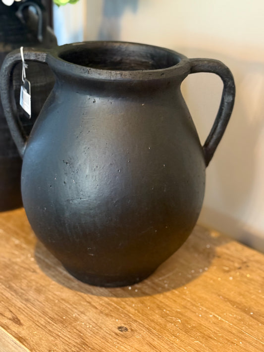 11.8” Black Jug Vase