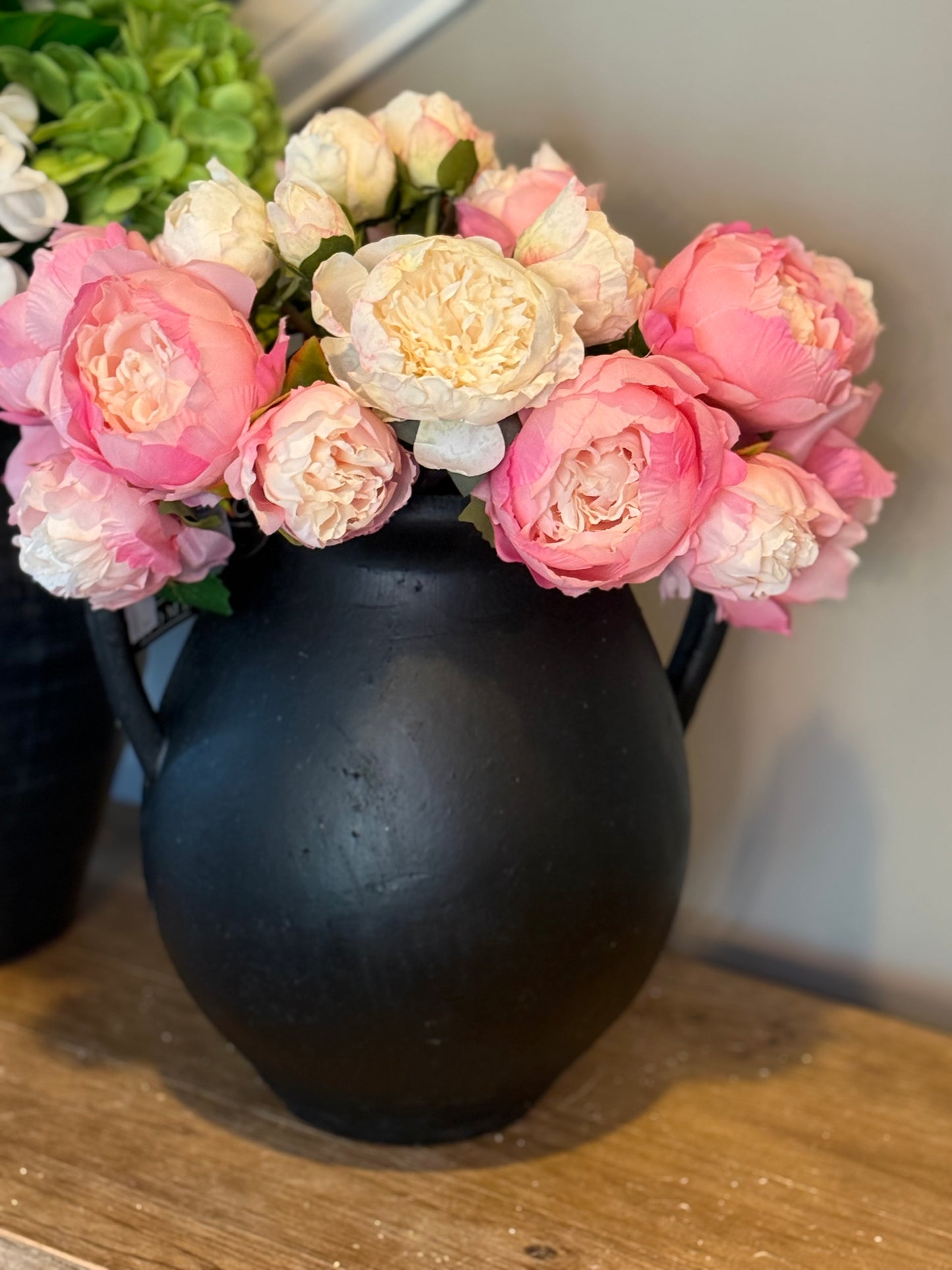 11.8” Black Jug Vase