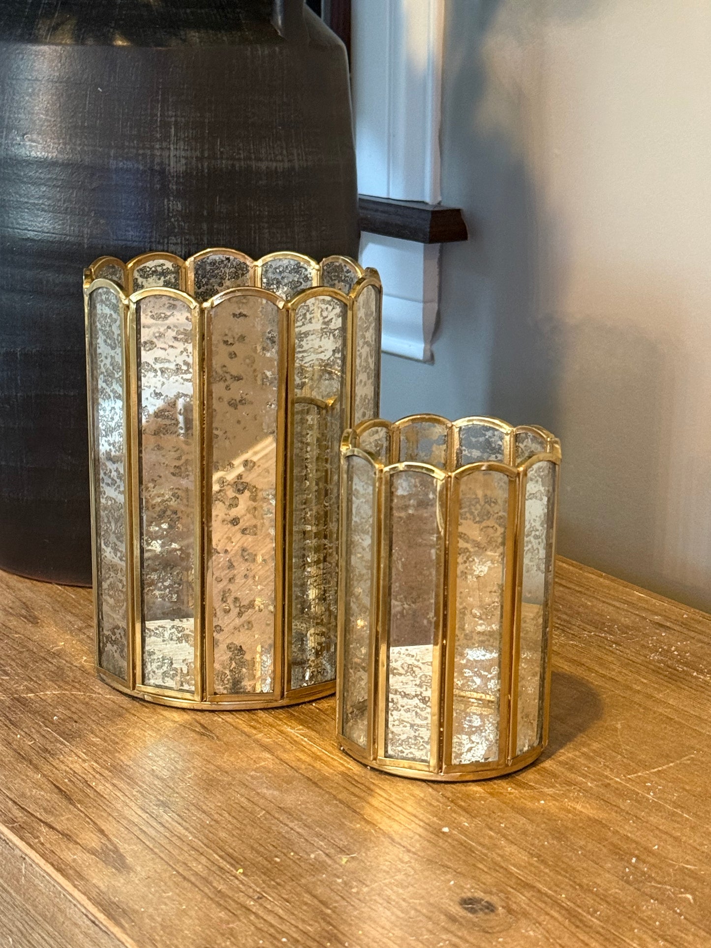 Brass and Glass Displayers